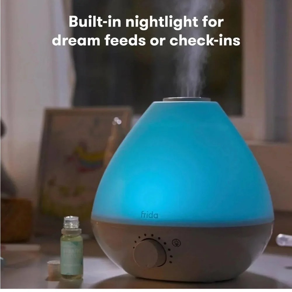 Fridababy 3-in-1 Humidifier with Diffuser and Nightlight - White